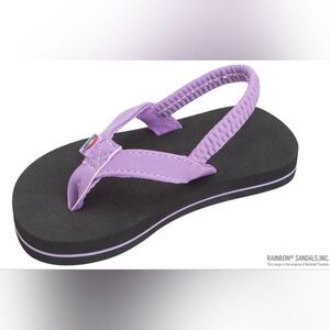 Rainbow Toddler Sandals Purple Grombows Size 5/6